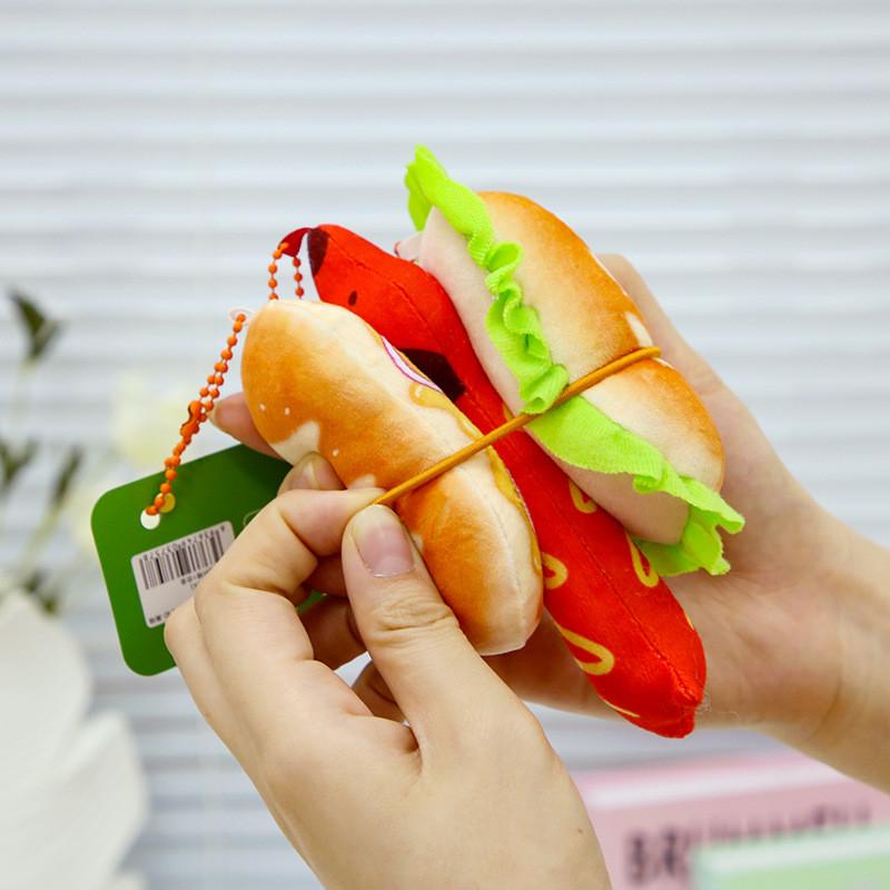 Simulated Dog Hot Plush Toy Cartoon Doll Keychain Backpack Pendant Gift Holiday