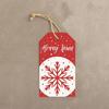 50Pcs Cartoon Pattern Christmas Gift Tag Color Printed DIY Gift Wrapping Label  Holiday