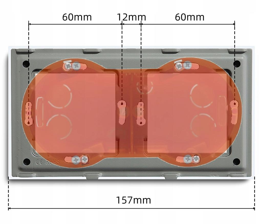BLACK 3-field glass frame for the RTX SH system