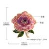 High-end Peony Brooch Female Premium Chinese Classical Brooch Pin Flower Cheongsam Hanfu Accessories