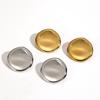 Stainless Steel Minimalist Oval PVD Plated Gold Mixed Color Ear Stud Women's Daily Waterproof Jewelry Accessorie Earrings