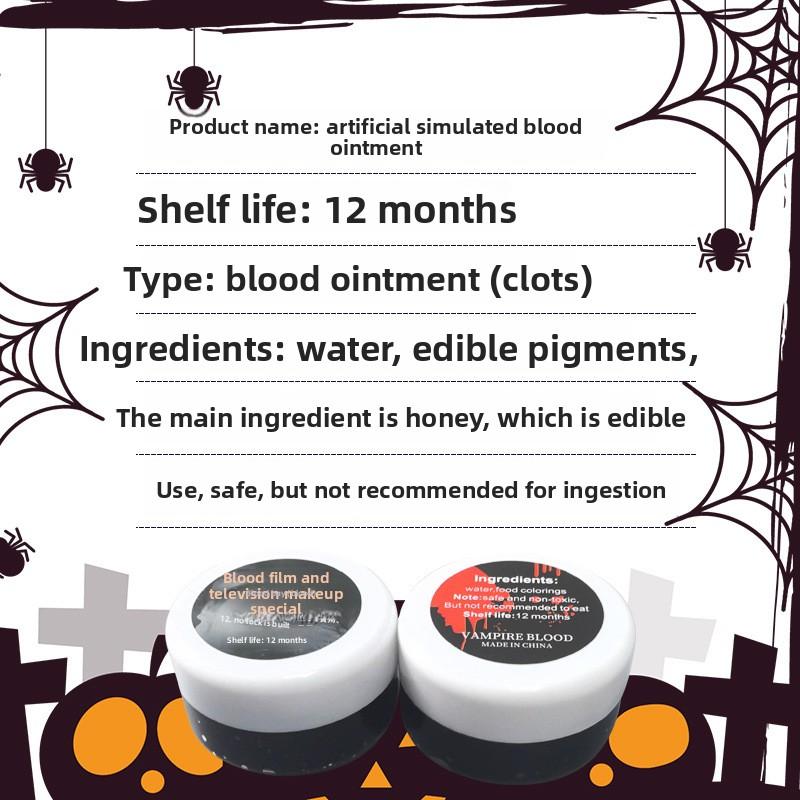 Halloween film and television makeup spoof party plasma cream fake scar plasma cream gel fake plasma cream props