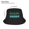Cappello a Secchiello Logo Miami Vice per Unisex Cappelli da Pescatore Classici Cappelli da Viaggio Escursionismo Pieghevoli Esterni Personalizzati Cappelli da Sole
