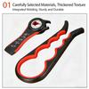 Nine-in-one multifunctional bottle opener set Ergonomic non-slip rubber handle can opener set Effort-saving lid-opening tool Designed for