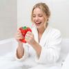 Fruit Shape Squeeze Toy for Stress Relief Soft TPR Material Handheld Sensory Toy for Bath and Office Use Strawberry Design