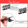 Durable Metal Clip Coat Hangers For Closet Organization With Non-slip Racks For Pants