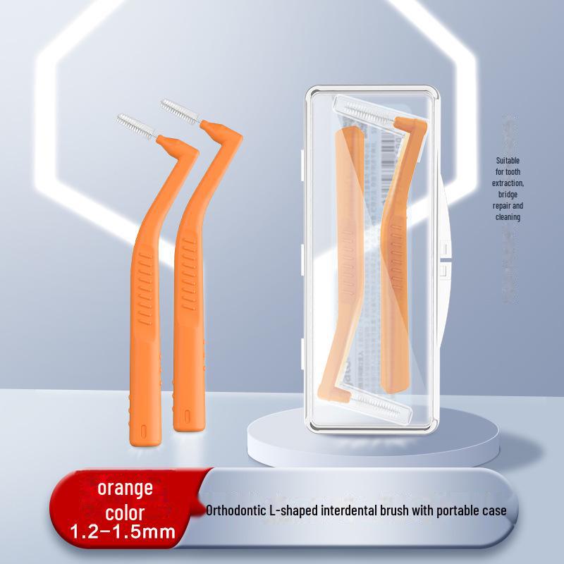 Orthodontic L-Shaped Interdental Brush for Special Oral Care