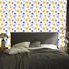 Wallpaper Flowers White and Cream for Living Room and Bedroom 50x1000
