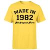 Made in 1982 All Original Parts TShirt 43rd Birthday Unisexs Gift Ideas