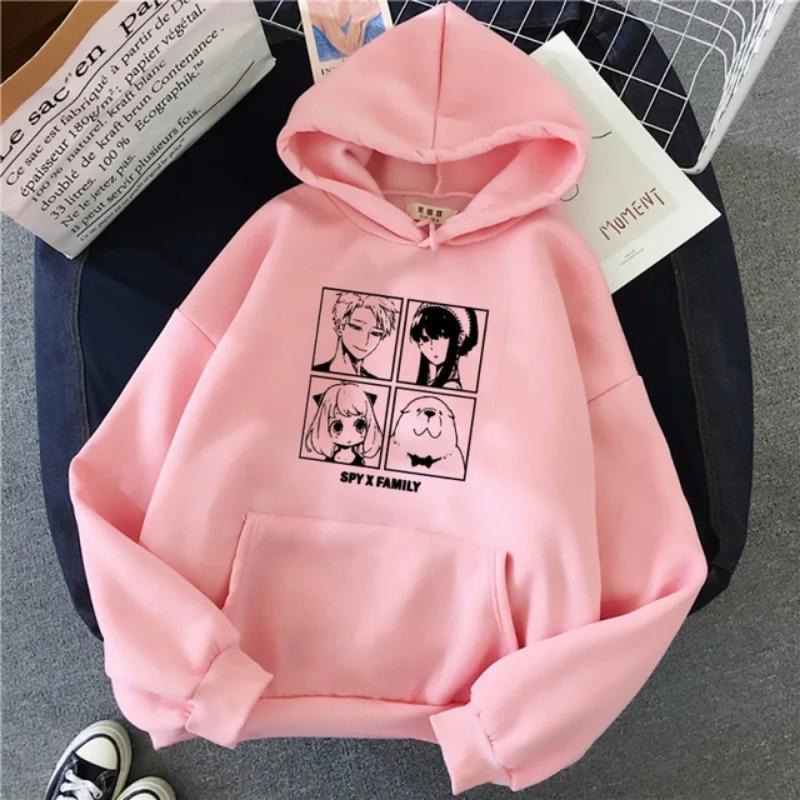 

Толстовка с капюшоном в стиле аниме Kawaii Forger Anya Spy X Family Kawaii Manga Graphic Sweatshirt Long Sleeve Harajuku Sweatshirts Cartoon Hoodies XS