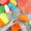 LIHAO Acrylic Yarn Medium 15g per Knitting Weaving Yarn 12-Color Set, Weight, Ball, Approx. 26m, Yarn,