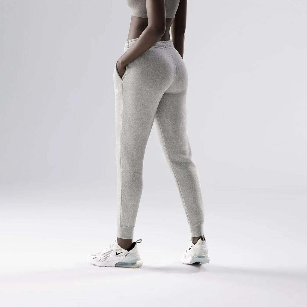 Nike Solid Color Elastic Pocket Logo Cuffed Casual Pants Women bottoms Gray BV4095-063