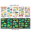 5 Sheets/Set Children Luminous Tattoo Stickers Face Arm Leg Waterproof Temporary Tattoos for Kids Toys Gift