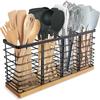 Detachable Cooking Utensils Storage Basket Large Capacity Kitchen Table Organizer  Cupboard