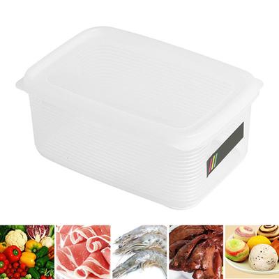 590ML/1.2L/1.8L Refrigerator Storage Box Transparent Vegetable Fruit Preservation Container Box