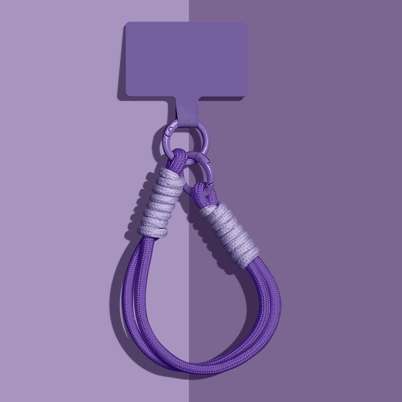 

1 Piece Bag Chain Mobile Phone Lanyard Pendant Portable Easy To Carry Wristband Advanced Solid Color Short Keychain