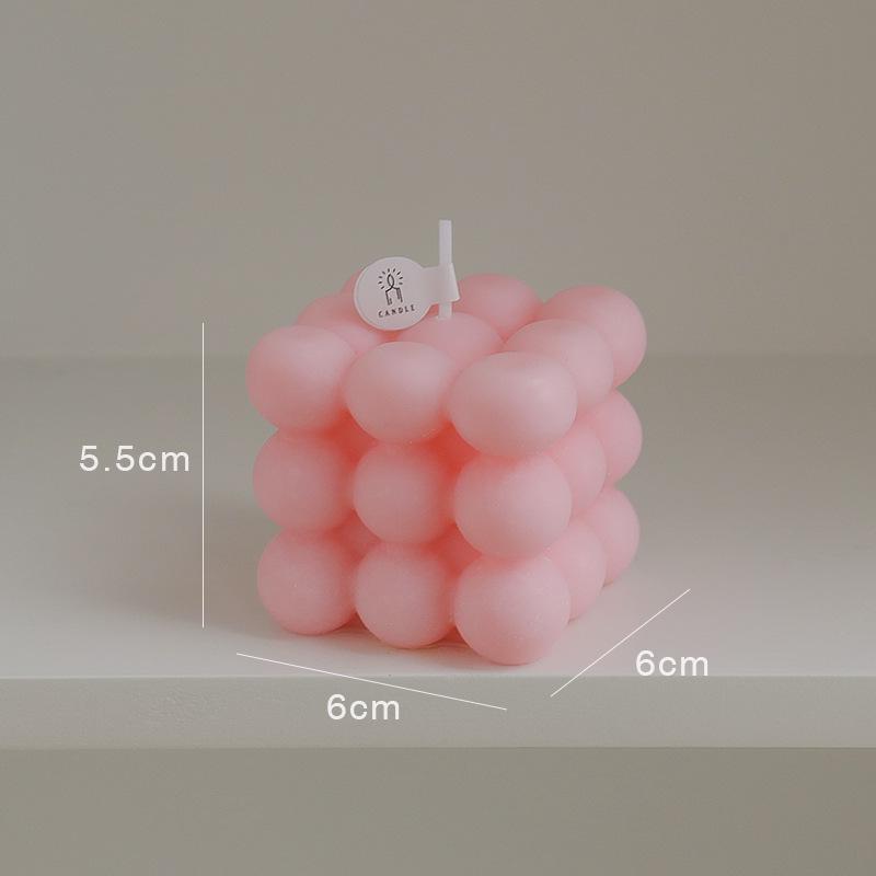 Handmade High-End Scented Cube Candle – Ideal for Atmosphere, Decor, Gifts, and Photography Props