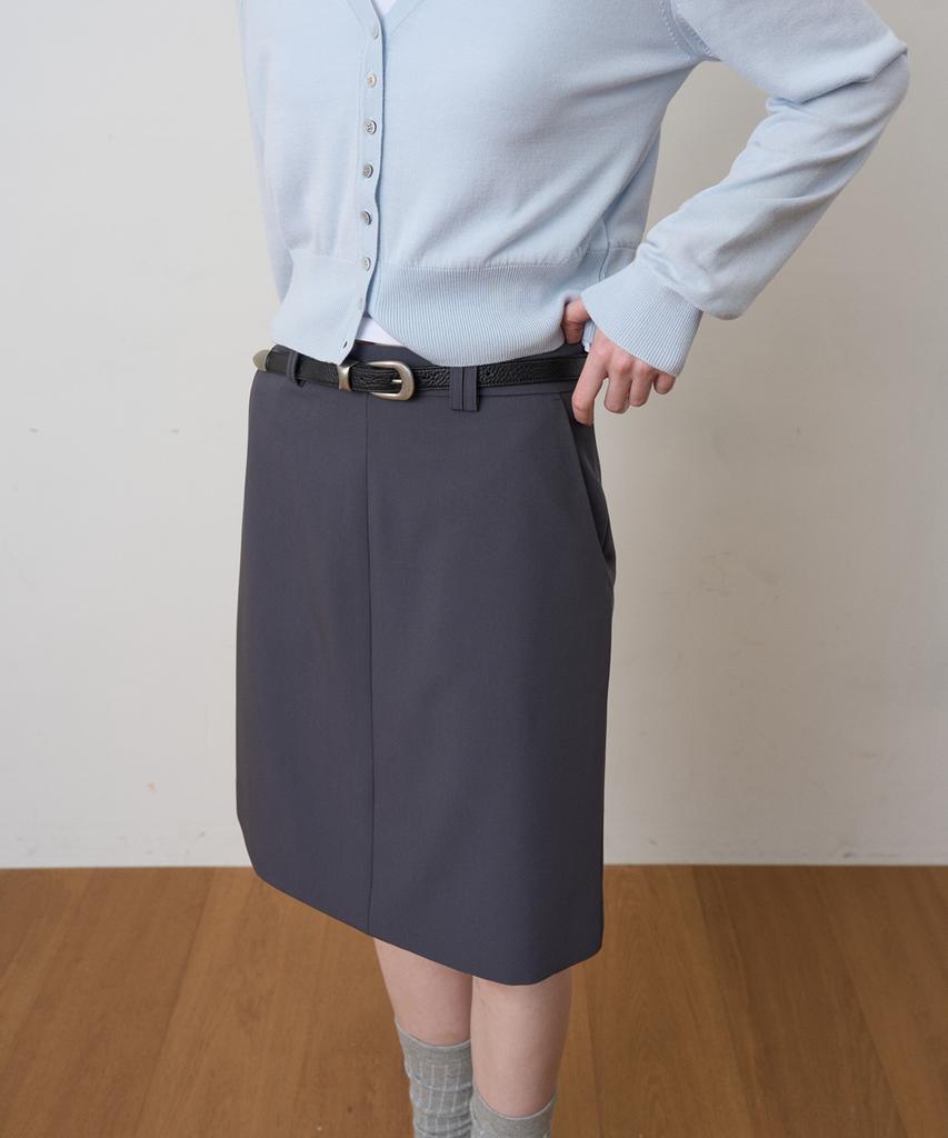From Wear Classic Midi Skirt Navy