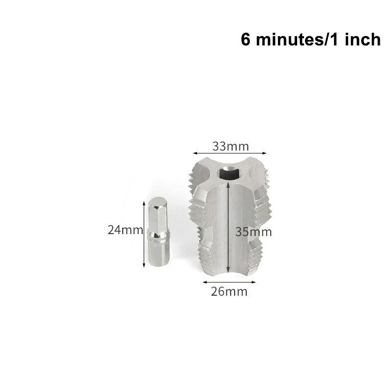 4/6 Points+6 -Points/1Inch Water Pipe Internal Thread Openers Electric Drill Hexagonal Tapping Tools A1