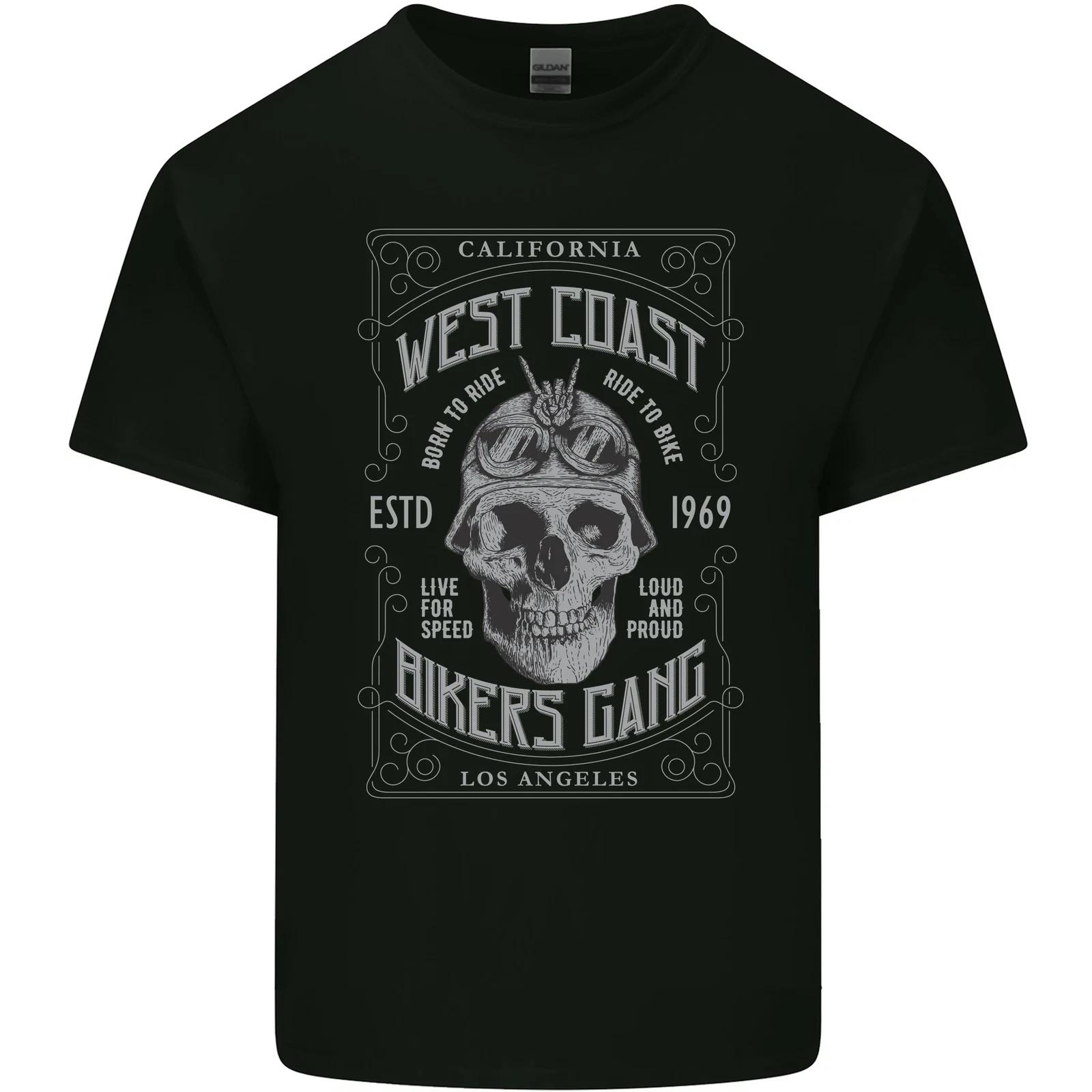 

Bikers Gang Motorcycle Motorbike Skull Rock Kids T-Shirt Childrens S