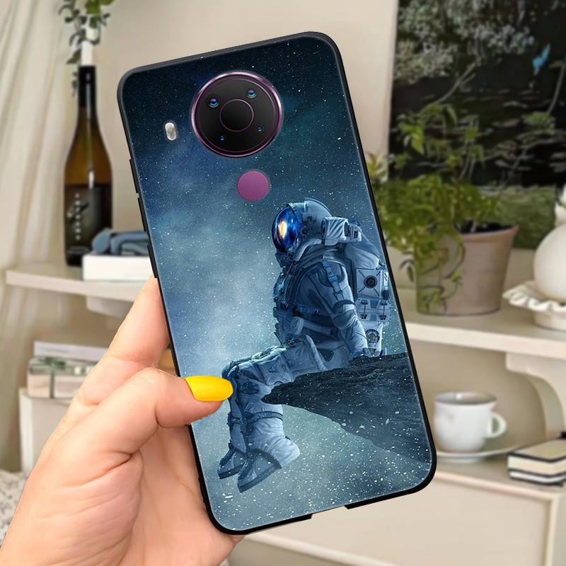 For Nokia 5.4 Case Soft Black Silicone Phone Back Cover For Nokia 5.4 Case Nokia5.4 TA-1333 TA-1340 TA-1337 TA-1328 TA-1325 Cat