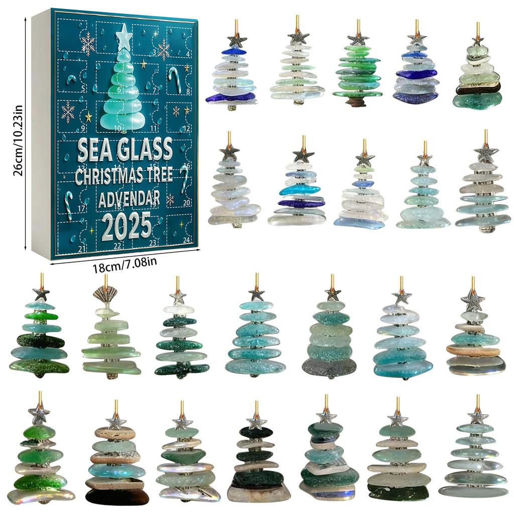 Christmas Tree Holiday Gift Set With Acrylic Ornaments For Family Festivities