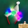 Unique And Colorful Christmas Antler Headband With Soft Plush And Lights For Creative Outfits Party
