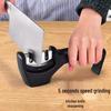 Four-Stage Multifunctional Knife Sharpener with Stone Rod for Household Use