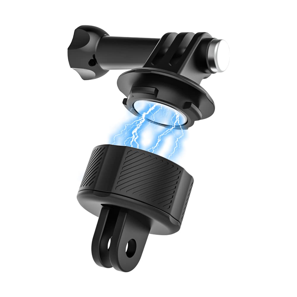 SUREWO Quick Release Base Mount Kit for Magnetic Suction Swivel Lock Adapter Compatible with GoPro Hero 12 11 10 9 8 7 6 5 DJI Osmo Action Quick