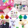 24 Pieces DIY Bells Beads Jewelry Decoration Gifts Iron Loose Key Chains, Women