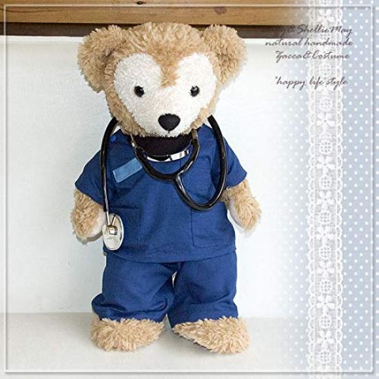 Authentic Duffy & ShellieMay S-size (43cm) Emergency Medical Doctor Scrub Costume (Blue) - Handmade
