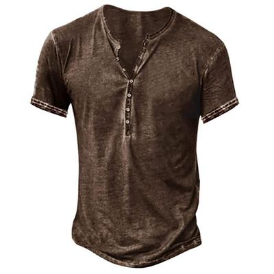 Cardigan casual a maniche corte da uomo alla moda retrò con scollo a V 2024