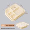 Sai Zhuo 5-Compartment 1250ML Biodegradable Corn Starch Lunch Boxes (200 Count)