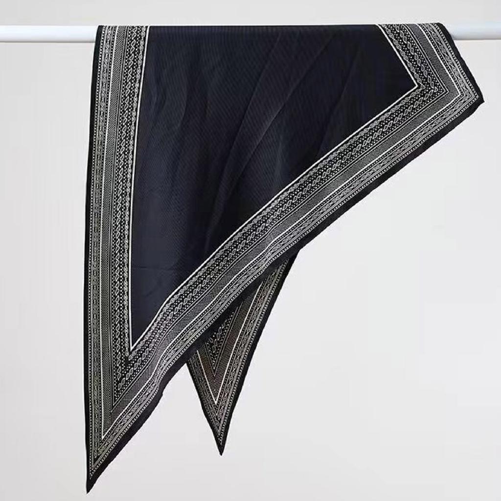 Waist Accessories Triangle Silk Scarf Waist Seal Women'S Decoration With Dress Waist Belt Accessories Scarf Vintage Polka Dots