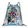 Custom Saint Seiyas Drawstring Backpack Sports Gym Bag for Women Men Anime Training Sackpack