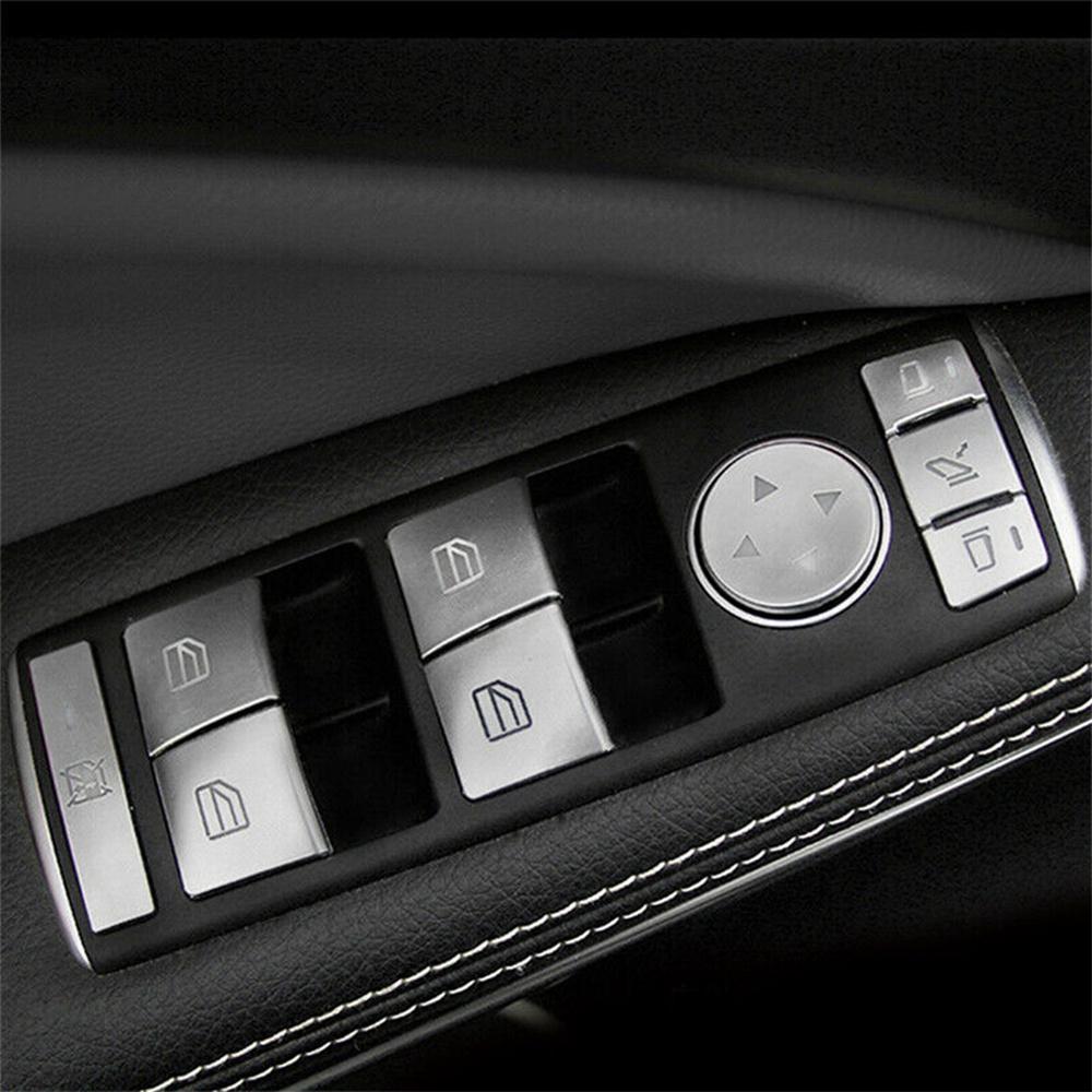 Car Door Armrest Window Switch Button Cover For Mercedes Benz E C-Class GLK