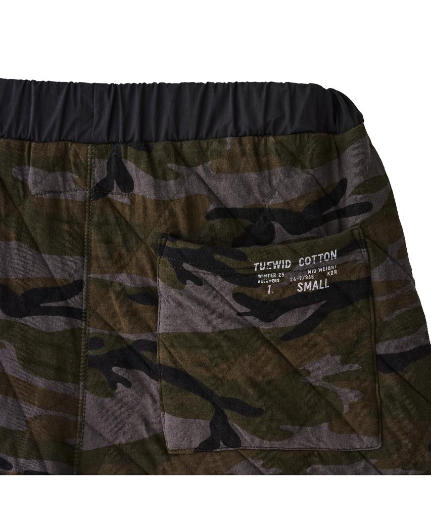 TUEWID Gauze Cotton Wadding Pants In Camoflage