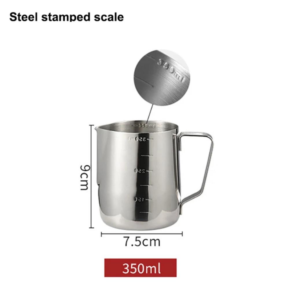 Stainless Steel Milk Frothing Pitcher Espresso Coffee Barista Craft Latte Cappuccino Milk Cream Cup Frothing Jug Pitche Milk Jug