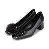 Leather CorSage Women S pumpS 5cm Bbj208bk