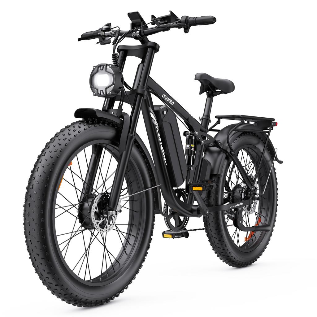 ZAZAWORK CF26 PRO Full Suspension Electric Bike, 48V 23Ah Battery,  Turn Signals