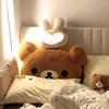 60Cm Rilakkuma Plush Pillow Soft Fluffy Stuffed Bear Doll Cushion Backrest For Bedroom Sofa Bedside Cute Birthday Gift For Girls