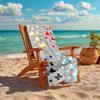 1Pc Colors Beach Towel, Quick Dry, Multi-Use for Beach Pool Gym Yoga Home Travel, Christmas, Halloween, Xmas Gift M928310