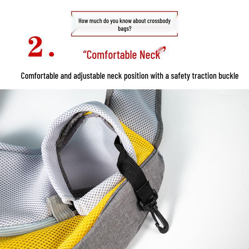 Portable Pet Backpack: Lightweight Crossbody Carrier for Cats & Small Dogs