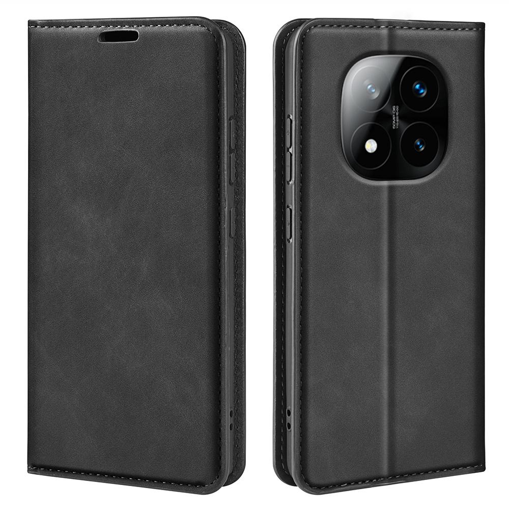 For Xiaomi Redmi Note 14 Pro+ 5G Case Skin-Touch Leather Wallet Phone Cover