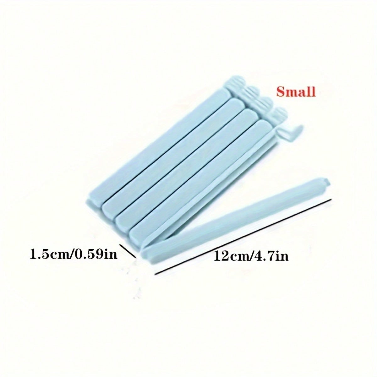 Food Bag Chip Clips, Large/Small Snack Clips, Food Sealing Clips, Food Snack Package Bag Sealing Clips, For Packages Kitchen Storage Small синий