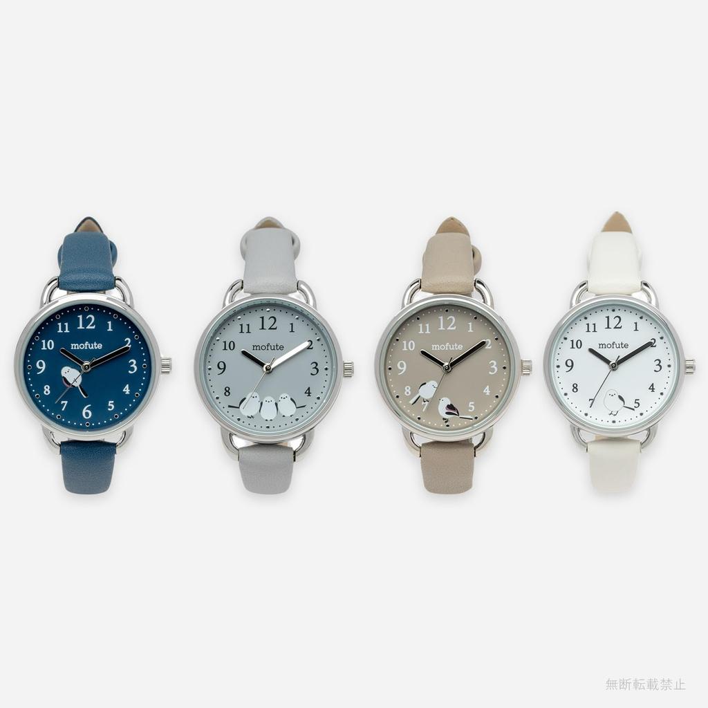 Fieldwork Analog Watch with Design and Synthetic Leather Simple Cute and Perfect for Everyday BE Women's Yuki-chan Band, Design, Casual, Wear, Beige,