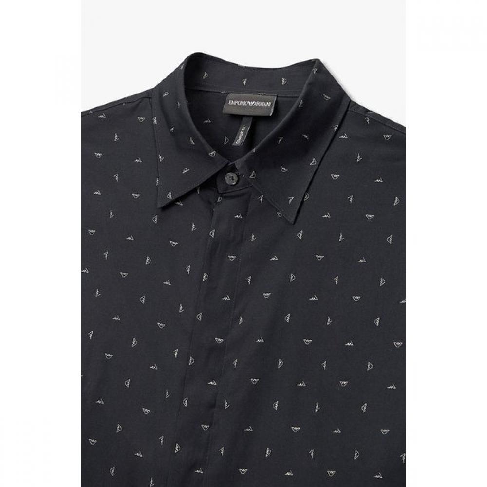 Emporio Armani Men Patterned Comfort Fit Shirt A516104018