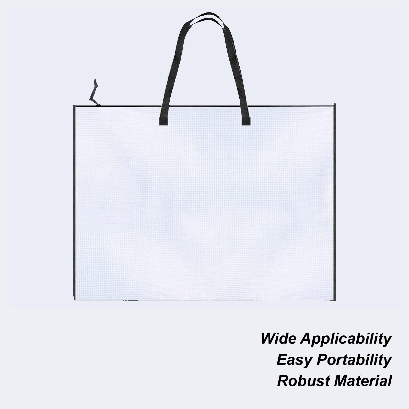 19 x 25 Inch Art Bag Art Storage Bag with Handle and Zipper Portable Clear Artwork Organizer for Travel Camping Photograph China Mainland 3790₽