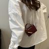 Solid color new retro simple fashion casual contrasting color single shoulder oblique span small square bag