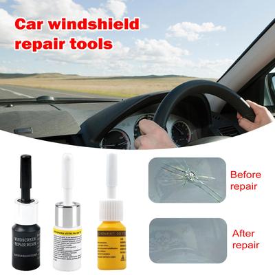 Auto Gebrochen Glas Reparatur Kit Windschutzscheibe Nano Reparatur Reparatur Flüssigkeit Werkzeuge Fenster Flüssigkeit Glas Windschutzscheibe Scratch Auto Glas Fi J2G4